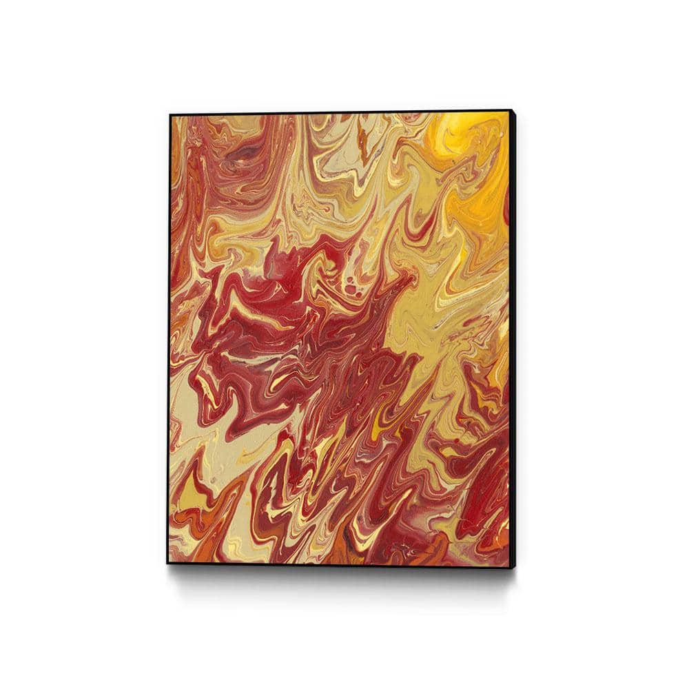 30 in. x 40 in. Nomadic Blaze II by Regina Moore Framed Wall Art