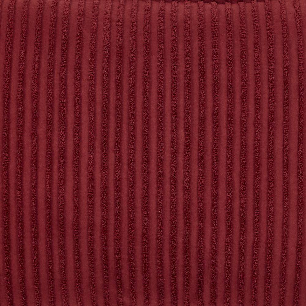 Burgundy Cotton Chenille Tufted King Pillow Sham
