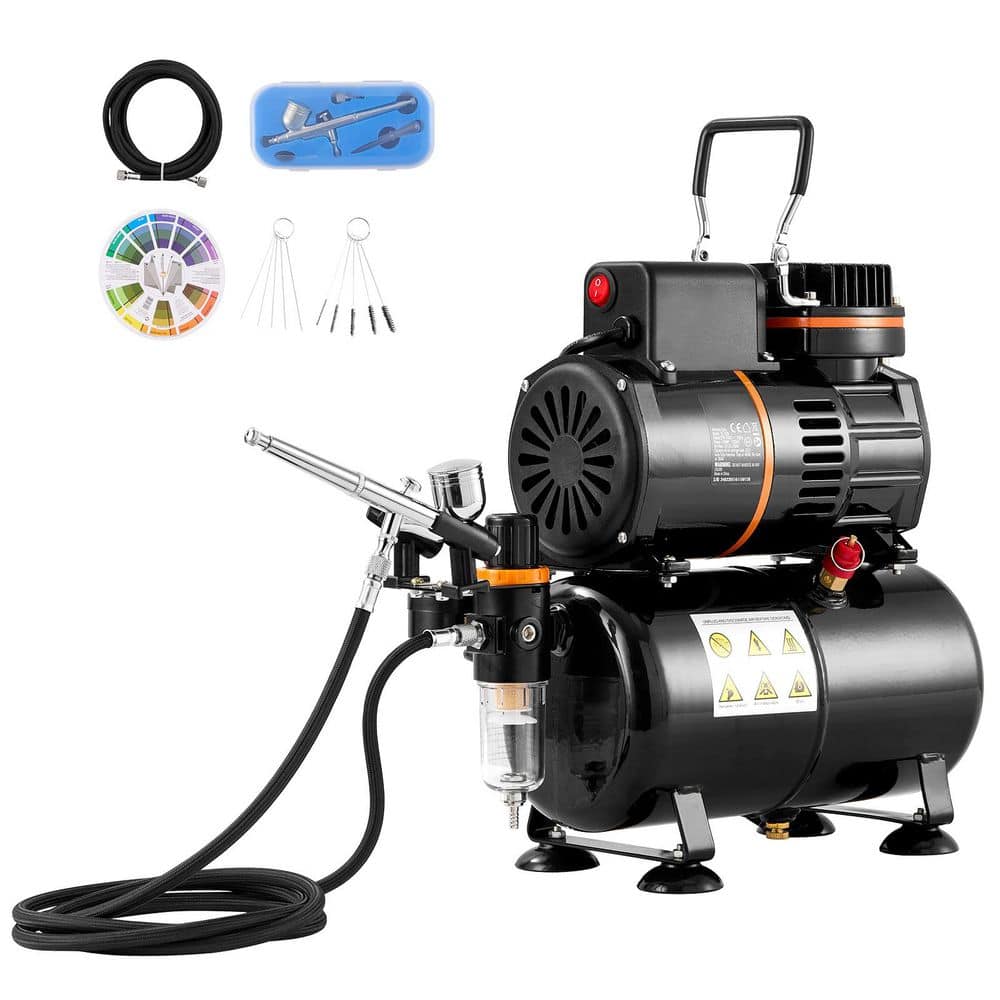 Airbrush Kit, Dual Fan Air Tank Compressor System Kit with 3.5 L Air Storage Tank, Air Brush Set, Holder price history on PriceWatchPro
