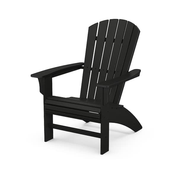 Trex Outdoor Furniture Yacht Club Charcoal Black Curveback Plastic Adirondack Chair