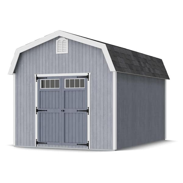 Colonial Woodbury 10 ft. x 14 ft. Outdoor Wood Storage Shed Do-It-Yourself Precut Kit with Floor (140 Sq. Ft.)