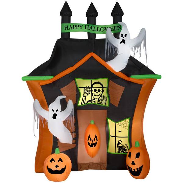 Haunted Ghost House Airblown Inflatable Halloween Yard Decor 8ft Gemmy 
