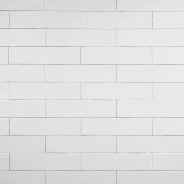 Chester Matte Bianco 3 in. x 12 in. Ceramic Wall Tile (5.72 sq. ft./Case)