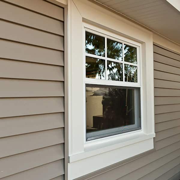 Double 4.5 in. x 145 in. Wicker Dutch Lap Vinyl Siding
