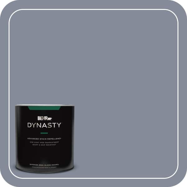 BEHR DYNASTY 1 qt. #PPU15-08 River Tour One-Coat Hide Semi-Gloss Enamel Interior Stain-Blocking Paint and Primer