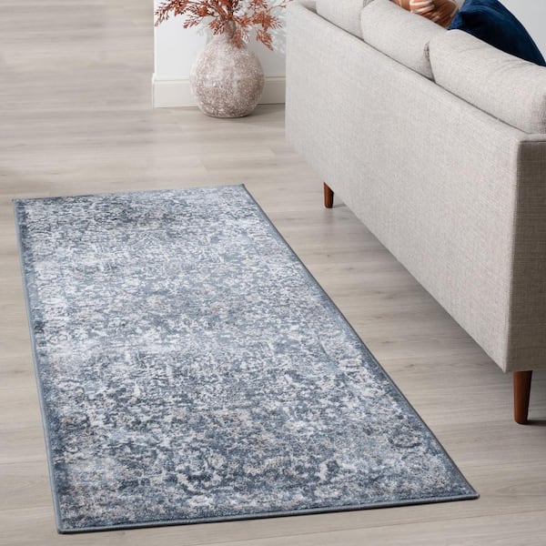 Nexus Oriental Blue 2 ft. x 8 ft. Indoor Runner Rug