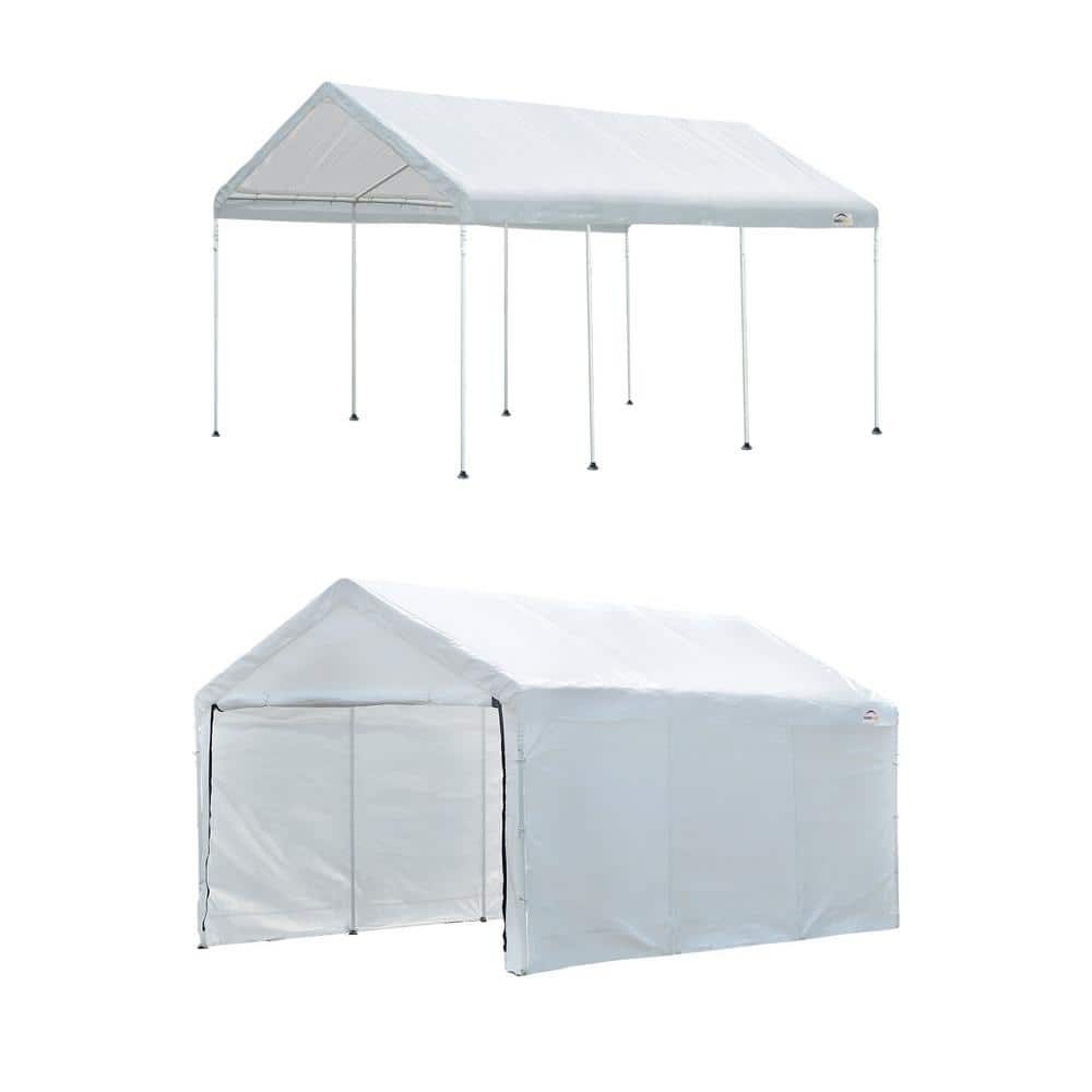 appp 10箱 ShelterLogic MaxAP 10 ft. x 20 ft. White Gazebo Canopy 2-in