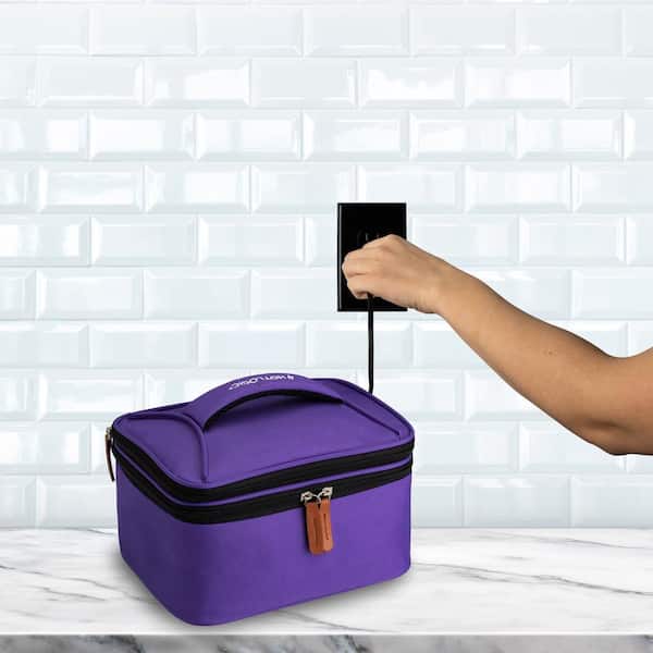 HOTLOGIC Purple Food Warming Lunch Bag Plus 120 Volt 16801169-PUR