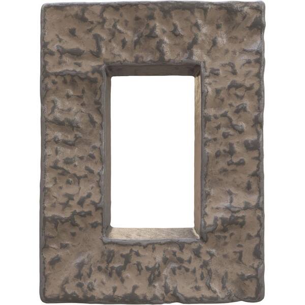 Ekena Millwork 4 in. W x 3 in. D x 7-7/8 in. H Universal Electrical Cover for StoneWall Faux Stone Siding Panels in Cascade River
