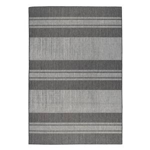 Maryland 2 ft. X 3 ft. Silver Striped Area Rug