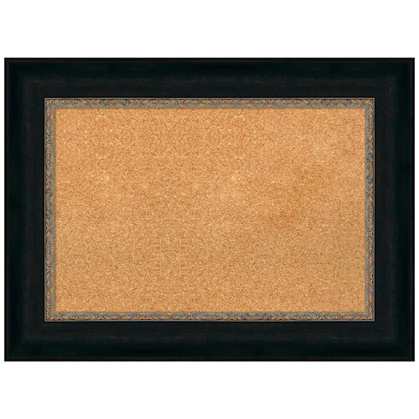 Amanti Art Paragon Bronze 30.75 in. x 22.75 in. Framed Corkboard Memo Board
