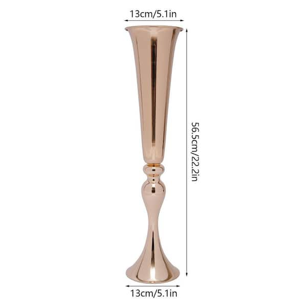 YIYIBYUS 22.2 in. Tall Metal Flower Holder Wedding Decoration