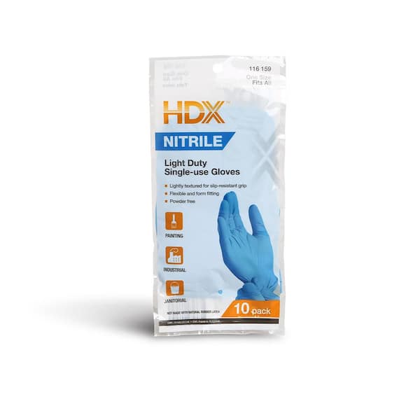 Blue Nitrile Disp Glovea (10-Pack)
