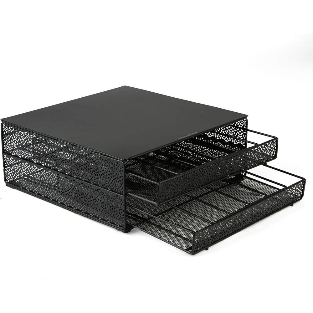 Aoibox Single Serve Coffee Pod Drawer Organizer with 2Drawers with 72