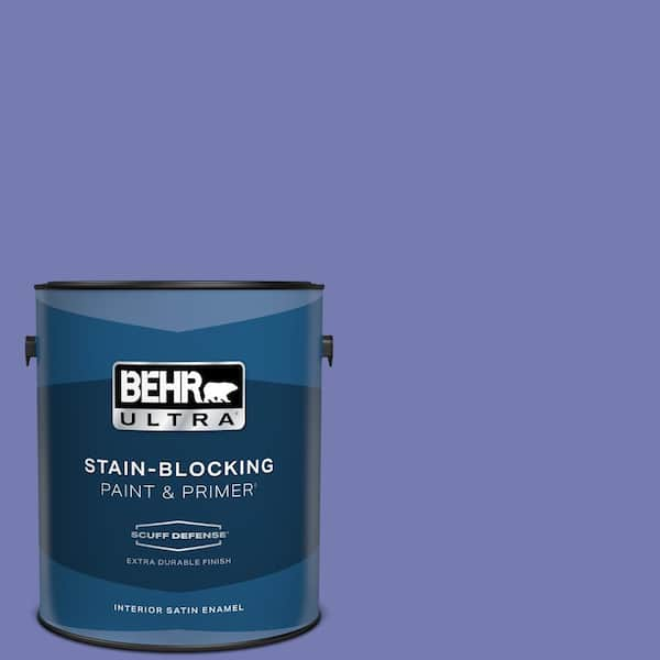 BEHR ULTRA 1 gal. #620B-6 Magic Moment Extra Durable Satin Enamel Interior Paint & Primer