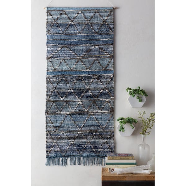 Artistic Weavers Obelu 30 in. x 60 in. Blue Tapestry