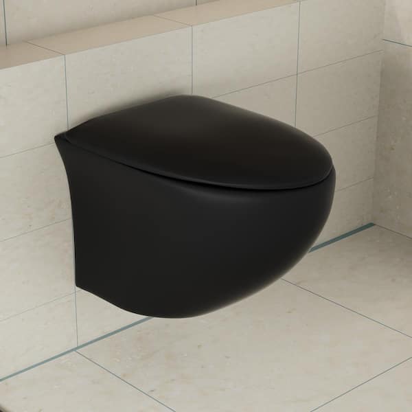 Simple Project Wall-Mounted Toilet 1-Piece 0.8/1.6 GPF Dual Flush