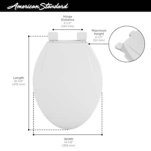 Champion Slow-Close Elongated Closed Front Toilet Seat in White