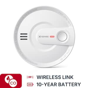 10-Year Battery Wireless Interconnected Smoke Detector with Photoelectric Sensor and LED Warning Light 1 Pack SD20-W