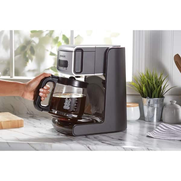 Proctor Silex 43672 Black Programmable 12 Cup Coffee Maker with Auto Shut  Off