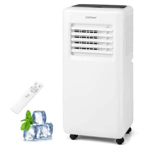 5000 (DOE) BTU Portable Air Conditioner Cools 250 Sq. Ft. with Dehumidifier in White