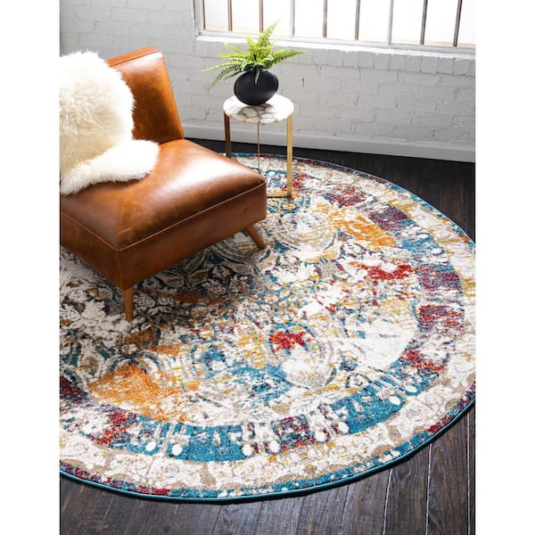 Rosso Vivaldi Multi 8' 0 x 8' 0 Round Rug