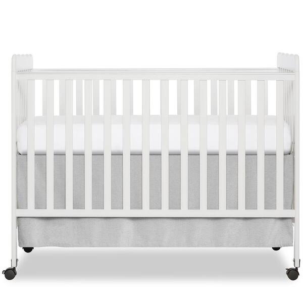 White crib with wheels Clearance