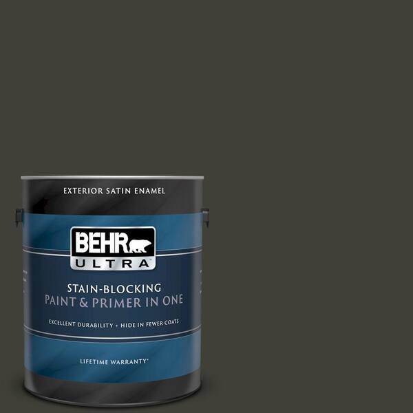 BEHR ULTRA 1 gal. #UL200-1 Broadway Satin Enamel Exterior Paint and Primer in One