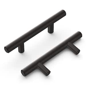 Bar Pulls 2-1/2 in. (64 mm) Brushed Black Nickel Cabinet Pull (10-Pack)