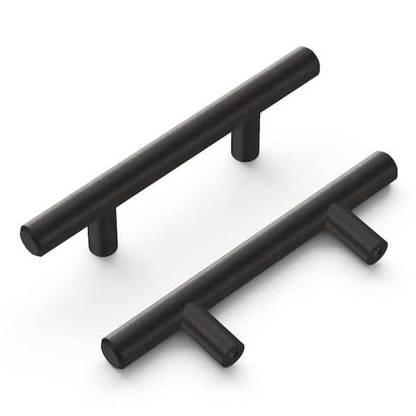 HICKORY HARDWARE Bar Pull Collection Pull 64 mm Center-to-Center Brushed Black Nickel Finish