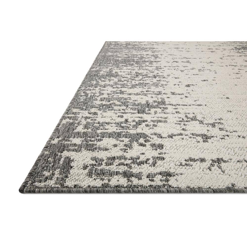 Ivory and Gray Geometric Washable Rectangular Area Rug