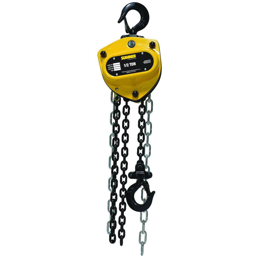 Southwire 1/2Ton Chain Hoist with 15 ft. Chain Fall 787405 The Home Depot
