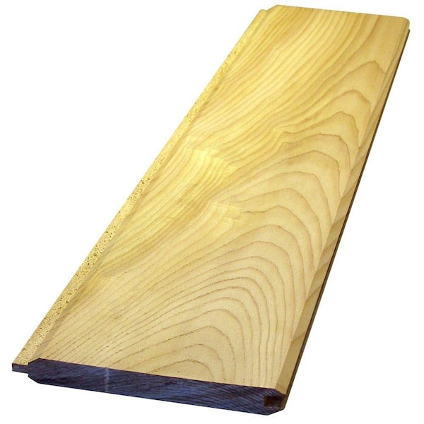 Unbranded Pattern Stock Cedar Tongue and Groove Board (Common: 1 in. x 6 in. x 8 ft.; Actual: 0.656 in. x 5.375 in. x 96 in.)