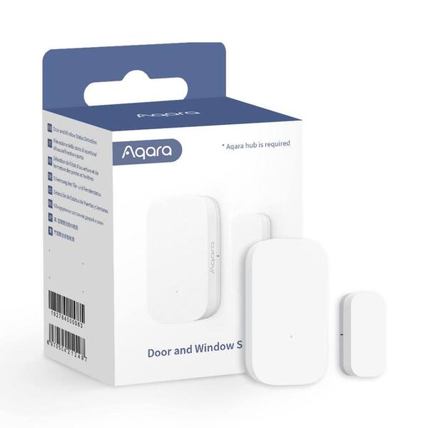 Aqara Door and Window Sensor, Requires Hub, Wireless Mini Contact Sensor for Alarm System and Home Automation