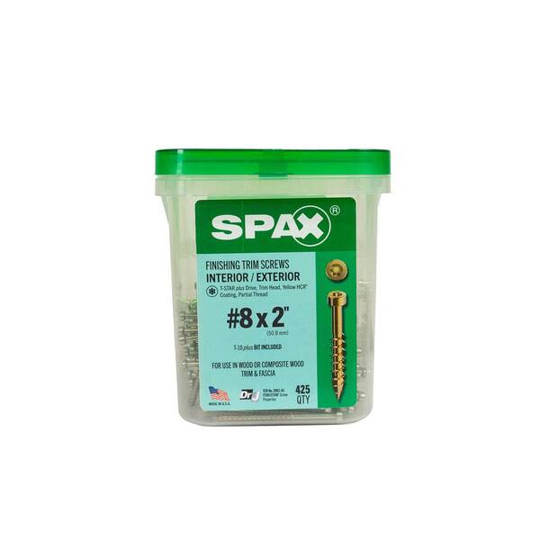 SPAX #8 x 2 in. Exterior/Interior Torx T-Star Plus Trim Head