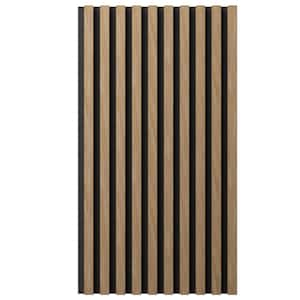 AcousticPro 1 in. x 1 ft. x 8 ft. Noise Cancelling Traditional MDF Sound Absorbing Panel in Aged Barrel (2-Pack)