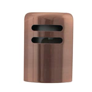 1-5/8 in. x 2-1/4 in. Solid Brass Air Gap Cap Only, Non-Skirted, Antique Copper