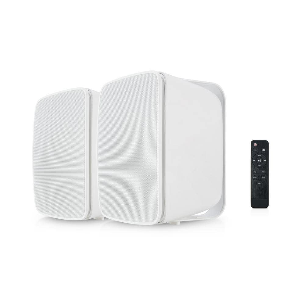 SOUND PRO SoundPro by NAXA Dual Bluetooth Indoor/Outdoor Wall Mount Weatherproof Amplified Speakers