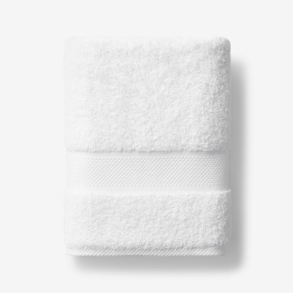 The Company Store Legends Sterling White Solid Supima Cotton Bath Towel