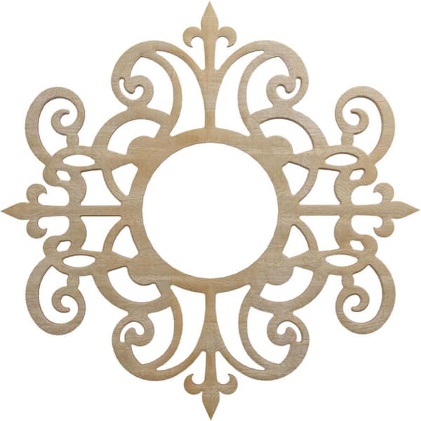 Ekena Millwork 0.25 in. x 6.5 in. x 20 in. Wood Medallion Moulding