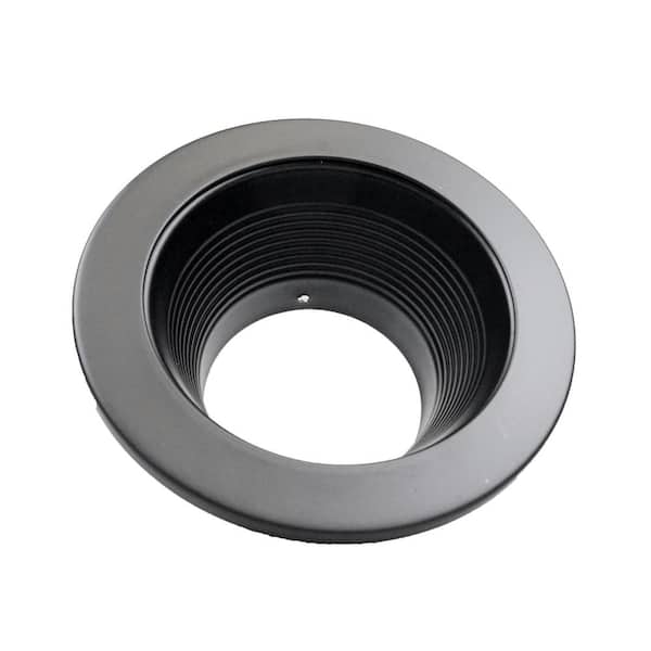 NICOR 4 in. Black Recessed Baffle Trim 19502BK - The Home Depot