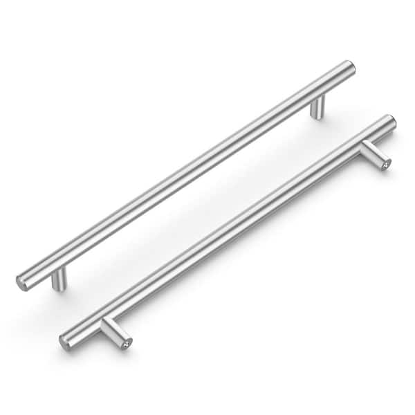 HICKORY HARDWARE Bar Pulls Collection 8-13/16 in. (224 mm) Center-to-Center Chrome Cabinet Door and Drawer Bar Pull