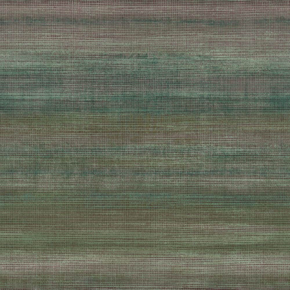 Italian Design Green Linen Effect Matte Finish Non-Pasted Vinyl on Non-Wove