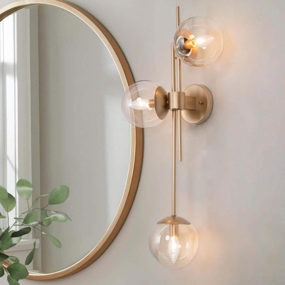 Globe Wall Sconce, Minimalist Sconce Lighting, Vanity Sconce Light, Bathroom Wall Sconce, shops Light Fixture