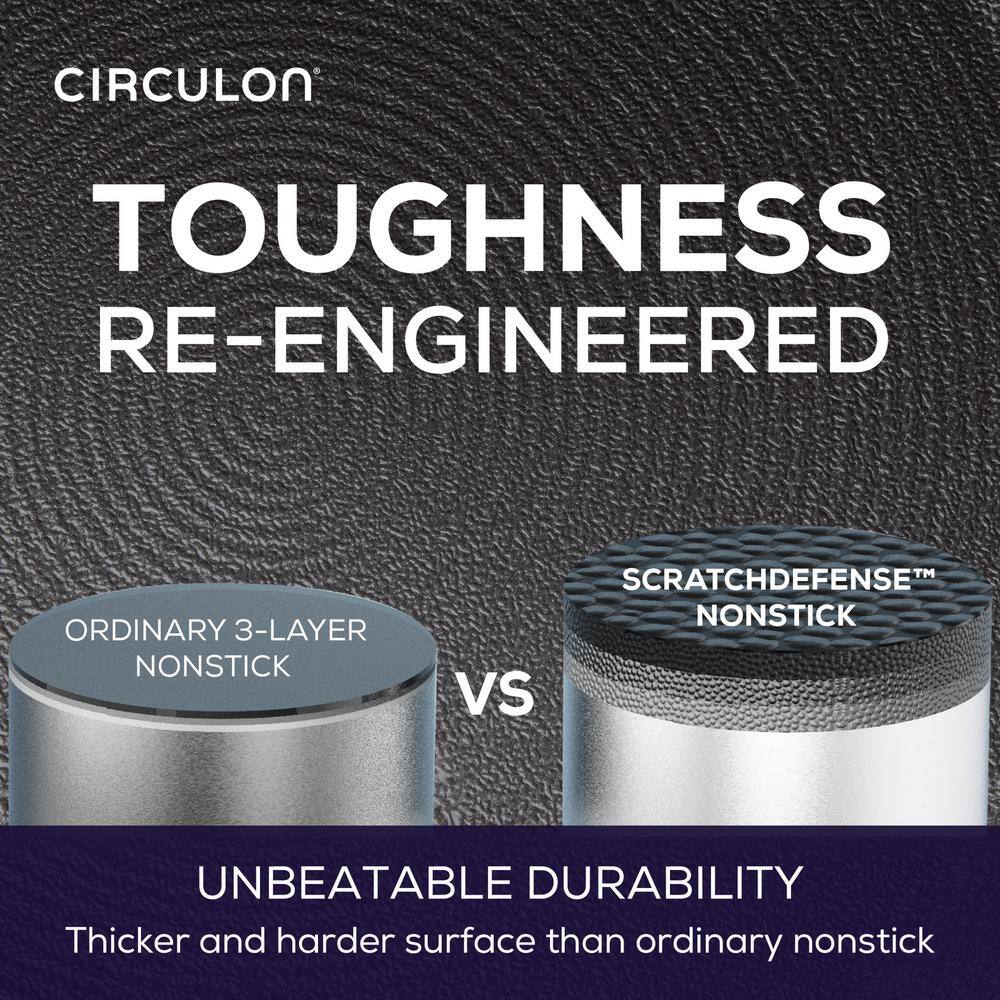 Circulon 12" Gray Aluminum Nonstick Induction Frying Pan