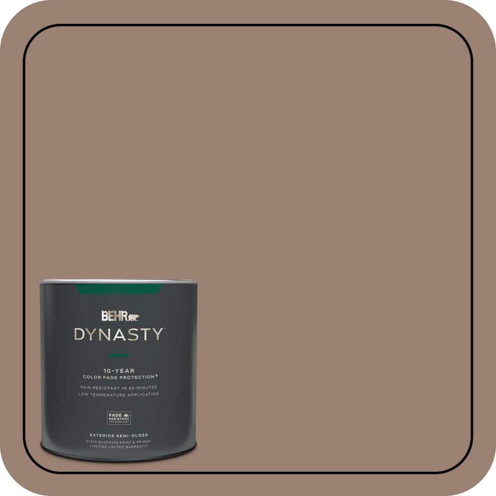 1 qt. #N190-5 Frontier Brown Semi-Gloss Enamel Exterior Stain-Blocking Paint & Primer price history on PriceWatchPro