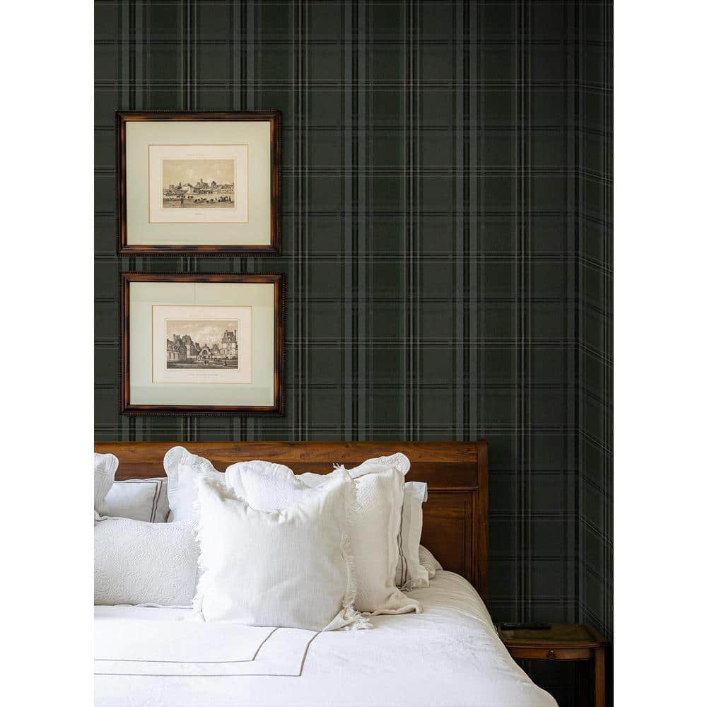 Evergreen Plaid Self-Adhesive Vinyl Wallpaper Roll