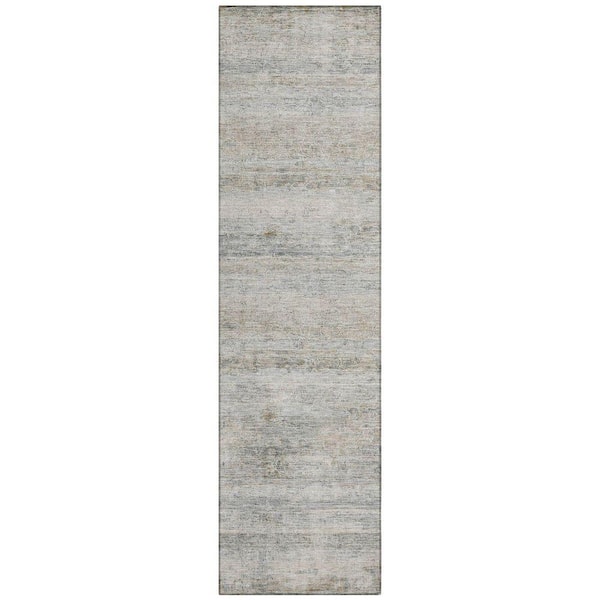 Chantille Machine Washable Indoor/Outdoor Abstract ACN2154 Granite 2 ft. 3 in. x 7 ft. 6 in. Runner Rug