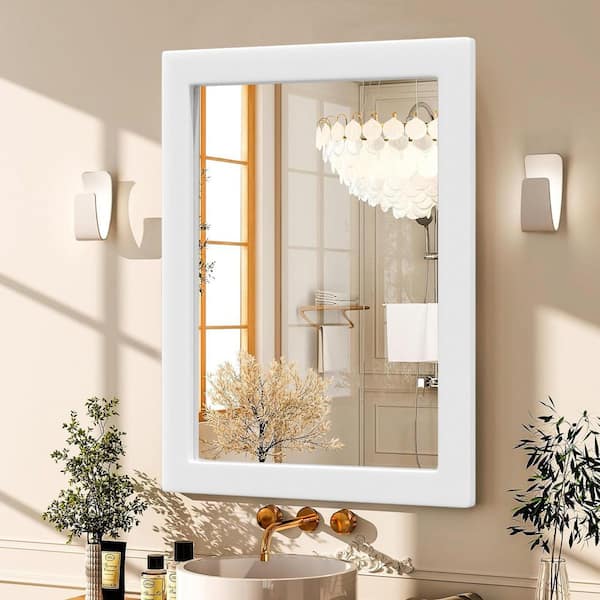 Modern Mirror with Beveled Glass & Japanese Fabric Frame Modern Mirror with Beveled Glass & Japanese Fabric Frame