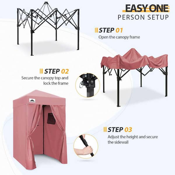 CRAZY CREEK×HYSTERIC/POP UP SHADE Flex Ultra Compact 4x4 Pop-up Canopy Tent with Vented Top – Eagle